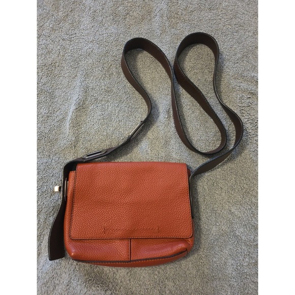 Vince Handbags - Vince Camuto Juno Leather Crossbody Bag Redwood Small Adjustable Strap Accent